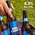Bud Light Beer, 24 pack Beer, 12 fl oz Glass Bottles, 4.2% ABV, American Lager