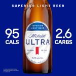 Michelob ULTRA Superior Light American Lager Beer, 12 pack 12 fl oz Glass Bottles 4.2% ABV