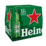 Heineken Original Netherlands Lager Import Beer, 12 pack, 12 fl oz Bottles, 5% ABV