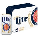 Miller Lite Beer, 12 pack, 12 fl oz Aluminum Cans, 4.2% ABV