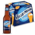 Blue Moon Belgian White Craft Beer, 12 Pack, 12 fl oz Glass Bottles, 5.4% ABV