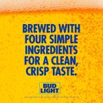 Bud Light American Light Lager Beer 12 pack 12 fl oz Aluminum Cans 4.2% ABV