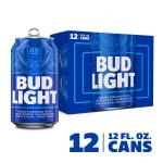Bud Light American Light Lager Beer 12 pack 12 fl oz Aluminum Cans 4.2% ABV
