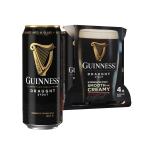 Guinness Draught Stout Import Beer, 4 pack, 14.9 fl oz Cans, 4.2% ABV