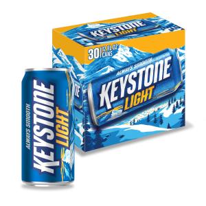 Keystone Light American Beer, 30 Pack, 12 fl oz Aluminum Cans, 4.1% ABV