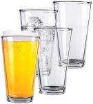 Set of 4 Tall Pint Beer Glasses