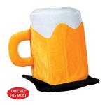 Plush Beer Mug Hat for Fun Halloween Parties