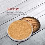Britimes Set of 6 Absorbent Drink Coasters