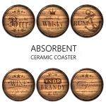 Britimes Set of 6 Absorbent Drink Coasters