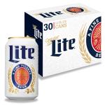 Miller Lite Beer, 30 pack, 12 fl oz Aluminum Cans, 4.2% ABV
