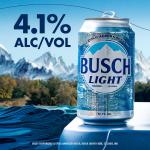 Busch Light American Light Lager Beer 30 Pack 12 fl oz Aluminum Cans 4.1% ABV
