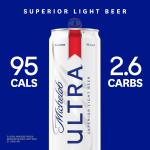 Michelob ULTRA Superior Light American Lager Beer, 24 pack, 12 fl oz Aluminum Cans, 4.2 % ABV
