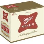 Miller High Life American Beer, 30 Pack, 12 fl oz Aluminum Cans, 4.6% ABV