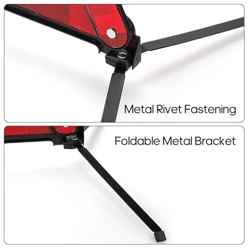 Triple Emergency Warning Triangle Reflector Set, 3-Pack