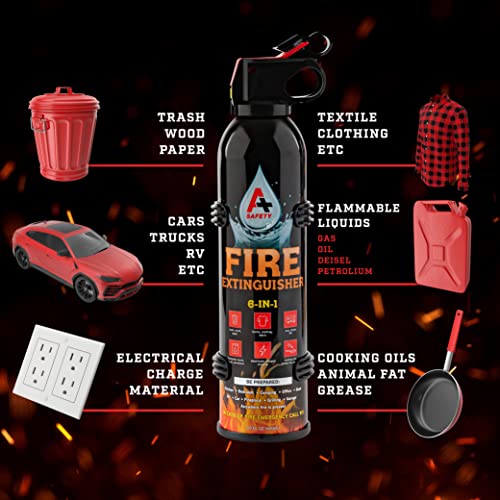 Compact 6-in-1 Car and Home Fire Extinguisher