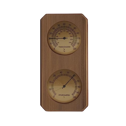 Cedar Sauna Thermometer and Hygrometer - 2-in-1