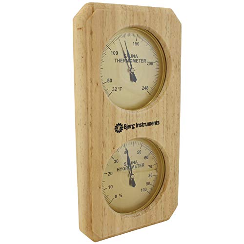 Bjerg Sauna Thermometer and Hygrometer 2-in-1