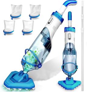 Cordless Handheld Pool Vacuum with Telescopic Pole
