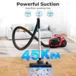 Powerful 1600W Bagless Canister Vacuum Cleaner