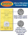 Replacement Vacuum Bags for Kenmore and Panasonic, 15 Pack
