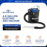 Snow Joe Bagless Ash Vacuum Cleaner with Hose