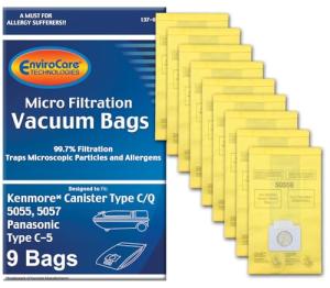 Kenmore C-5 Microfiltration Canister Vacuum Bags