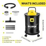 SIPPON 4 Gallon Ash Vacuum with Blower Function