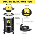 SIPPON 4 Gallon Ash Vacuum with Blower Function