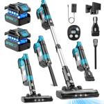 Cordless 700W Vacuum Cleaner with Dual Batteries