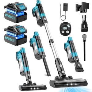 Denqir 700W Cordless Vacuum Cleaner with 2 Batteries