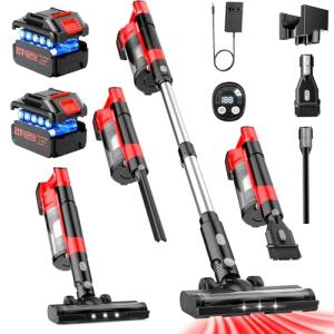 Cordless Stick Vacuum with Dual Batteries and Modes