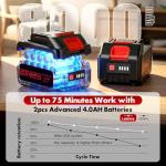 Cordless Stick Vacuum with Dual Batteries and Modes