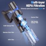 KCLASO Cordless Vacuum Cleaner with Touch Screen