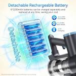 BlueEpic Cordless Vacuum Cleaner - 45KPA Power