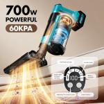 Cordless Stick Vacuum with 2 Batteries and 6 Accessories