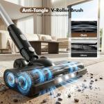 Cordless Stick Vacuum with 2 Batteries and 6 Accessories