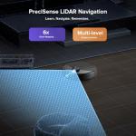 roborock Q10 S5+ Robot Vacuum and Mop, 10,000Pa Suction, Upgraded from Q8 max+, 70 Days Self-Emptying, Obstacle Avoidance, Sonic Mopping, Dual Anti-Tangle Design, Auto Mop Lifting, Black