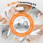 Neakasa P1 Pro Dog Grooming Vacuum Kit, 6-in-1 Pet Hair Grooming with Clippers and Vacuum, 9000Pa Suction, Low Noise, 1L Dust Cup for Home Shedding & Trimming
