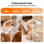 Neakasa P1 Pro Dog Grooming Vacuum Kit, 6-in-1 Pet Hair Grooming with Clippers and Vacuum, 9000Pa Suction, Low Noise, 1L Dust Cup for Home Shedding & Trimming