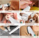 8VR Dog Grooming Kit, Pet Grooming Vacuum with Pet Clipper Nail Grinder, Dog Hair Vacuum with 6 Pet Grooming Tools for Dogs Cats Shedding Grooming