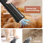 Bunfly Dog Grooming Kit with 13000kpa Strong Grooming & Vacuum Suction 99% Pet Hair,3L Capacity,11 Grooming Tools Dogs Cats and Other Animals,Home and Car Cleaning -Black