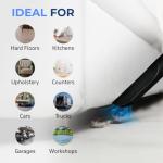 Koblenz WD-2L Portable Wet Dry Vacuum, 2-Gallon 2 PHP Suction Plus Blower Vacuum Cleaner for Liquids, Dust, Pet Hairs, 10' Reach, Ideal for Home, Car, Garage, Shop, Accessories Included, Blue/Black