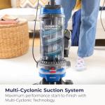 Bissell CleanView Swivel Rewind Vacuum with Automatic Cord Rewind, TurboEraser Upholstery Tool, Triple Action Brush Roll, Swivel Steering, Extension Wand, Easy-Empty Dirt Tank, Multi-Cyclonic Suction