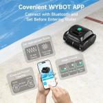 (2026 Upgrade) WYBOT C1 Cordless Robotic Pool Vacuum for Inground Pools, Above Ground Pool Cleaner 4-in-1 Wall & Waterline Cleaning Up to 1,614sq.ft, 150mins Smart Navigation, App Support