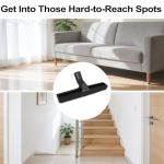 ANBOO 32mm 1 1/4 inches Vacuum Hardwood Floor Attachment Accessories Deluxe Extra Large Hardwood Brush 1-1/4inch Multi Surface Vacuum Attachments 360 Degrees Swivel Head Hard Floor Brush