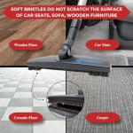 Upgraded Hardwood Floor Attachment with Horse Hair Soft Bristles & Flexible Brush Head for Vacuum Cleaners Using 1 ¼'' (1.25inch) (32mm) Accessories - Work on Low Carpet & Wood/Bare/Tile/Hard Floors