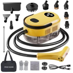Handheld Steam Cleaner, 10s Fast Handheld Heating Steamer for Cleaning 15-in-1 High Pressure Steam Cleaner for Home & Kitchen, Grease, Grout, Tile,Floor,Couch and Car