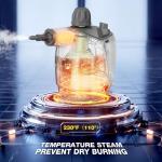 TICYACK Handheld Steam Cleaner, Steam Cleaner with 16 PCS Accessory & Safety Lock, Capacity, Multi-Surface Deep Cleaning for Home, Car, Bathroom, Grout, Floor, Window (White)