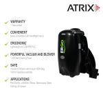 Atrix VACBP10 Ergonomic Backpack Vacuum Cleaner, Premium Bundle with 10 Filters - 8-Quart HEPA Filter, 1400W Portable Small Vacuum for Mixed-Use - Including: 6' Hose, Blower Nozzles, Wand, Brushes