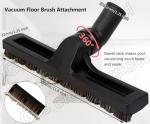 GIB Hardwood Floor Brush 32mm 1 1/4 inch 360 Degrees Swivel Head 12in Wide Multi Surface Vacuum Attachment